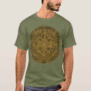 Gealterter Azteken-Sonnensteinkalender T-Shirt