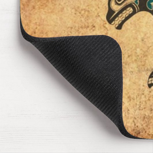 Gealterter blauer und schwarzer mousepad (Ecke)