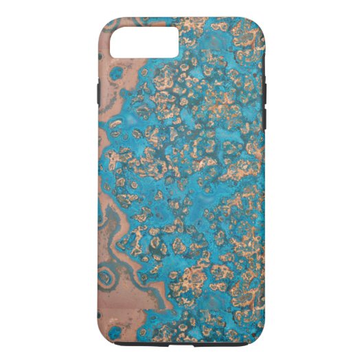Gealterter kupferne Patina iPhone 7 Pluskasten Case-Mate iPhone Hülle (Rückseite)