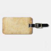 Gealterter PapierGepäckanhänger Gepäckanhänger (Vorderseite horizontal)