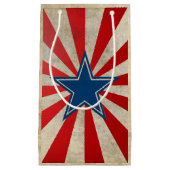 Gealterter Ruhm - Rot, Weiß und Blau Kleine Geschenktüte (Vorderseite)