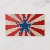 Gealterter Ruhm - Rot, Weiß und Blau Visitenkarte (Rückseite)