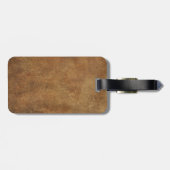 Gealterter und getragener jamaikanischer gepäckanhänger (Rückseite horizontal)