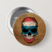 Gealterter und getragener thailändischer button (Vorne & Hinten)