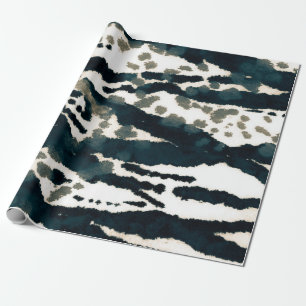 Gealterter Zebradruck. Grauer Zebrader grobe Druck Geschenkpapier