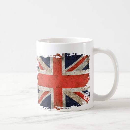 Gealterter zerrissener Gewerkschafts-Jack Kaffeetasse (Rechts)