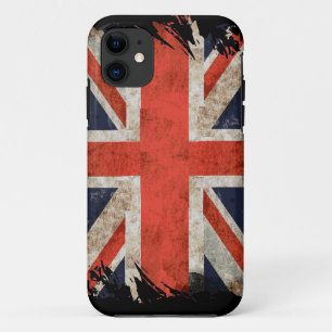 Gealterter zerrissener Union Jack iPhone 5 Hülle