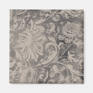 Gealtertes Blumen Magnet