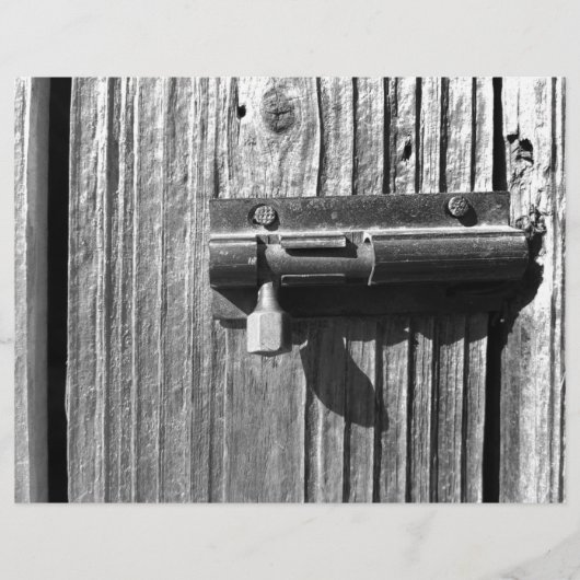 Gealtertes Holz und Riegel Flyer (Vorne)