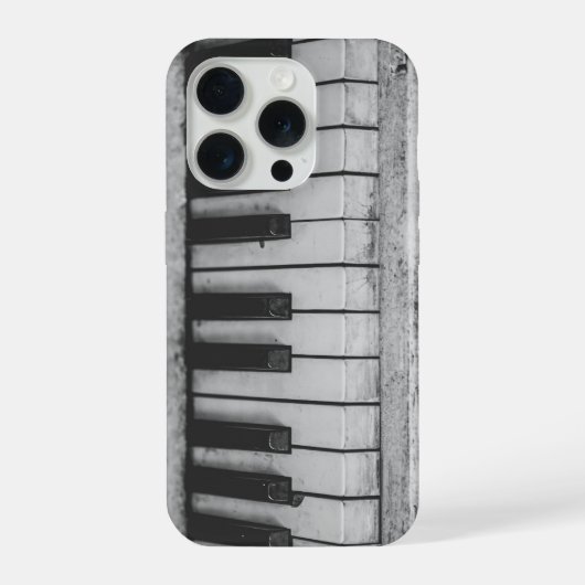 Gealtertes Klavier iPhone Hülle (Rückseite)