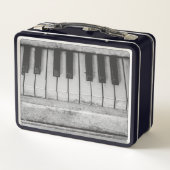 Gealtertes Klavier Metall Brotdose (Rückseite)