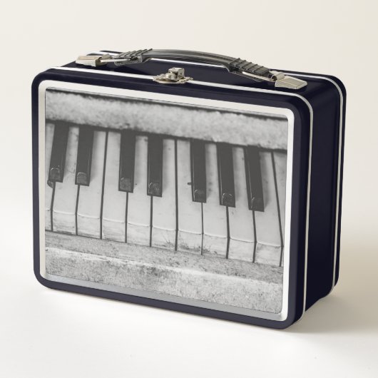 Gealtertes Klavier Metall Brotdose (Vorderseite)