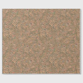 Gealtertes Kupfertextur-Wrap-Papier Geschenkpapier (Flach)