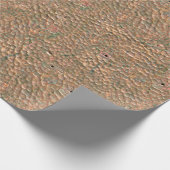 Gealtertes Kupfertextur-Wrap-Papier Geschenkpapier (Ecke)