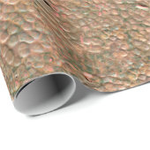 Gealtertes Kupfertextur-Wrap-Papier Geschenkpapier (Rolleneckpunkt)
