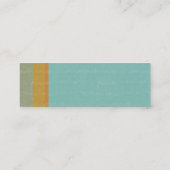 Gealtertes Retro Mini Visitenkarte (Rückseite)