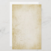 Gealtertes Vintages gezeichnetes Briefpapier (Vorne/Hinten)