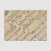 Gealtertes Vintages Musik-Blatt-Papier
