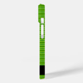 Geänderter Name Grünes Blatt Muster Case-Mate iPhone Hülle (Rückseite / Links)