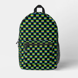 Geändertes Gabon-Flag-Muster Bedruckter Rucksack