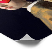 Geändertes Kunstmädchen mit Perlenohrring von Verm Poster (Ecke)