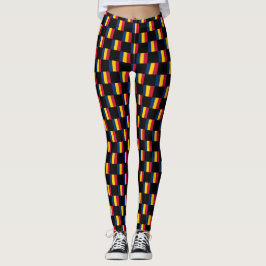Geändertes Muster der Tschad-Flagge Leggings