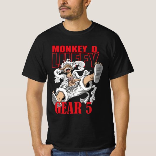 Gear 5 Luffy T-Shirt (Vorderseite)