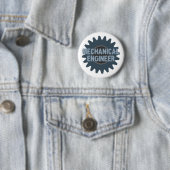 Gear Blue Gray für Maschinenbauer Button (Beispiel)