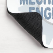 Gear Blue Gray für Maschinenbauer Mousepad (Ecke)