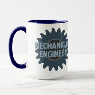 Gear Blue Gray für Maschinenbauer Tasse