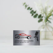 Gear Car Logo | Auto Paint Spray Visitenkarte (Stehend Vorderseite)