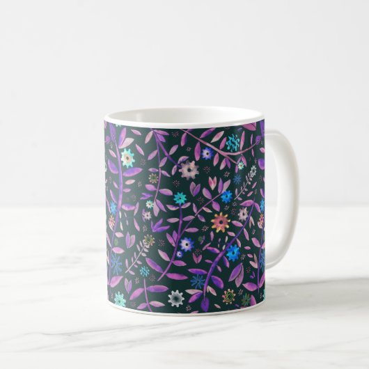 Gear Flower / Zahnradblume Kaffeetasse (VorderseiteRechts)