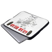 GEAR HEAD LAPTOPSCHUTZHÜLLE (Vorne Knopf)