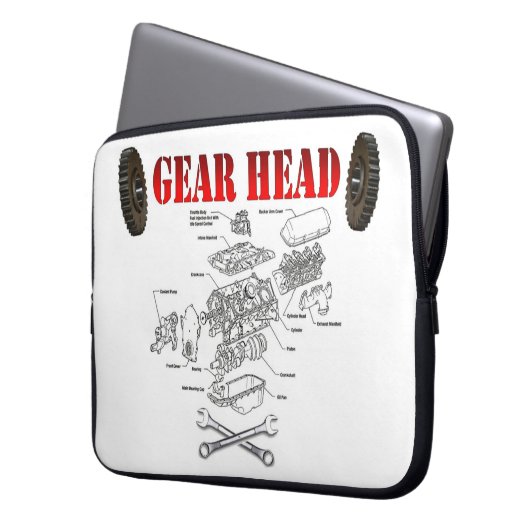 GEAR HEAD LAPTOPSCHUTZHÜLLE (Vorderseite Links)