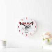GEAR HEAD RUNDE WANDUHR (Zuhause)