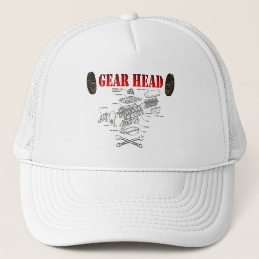 GEAR HEAD TRUCKERKAPPE (Vorderseite)