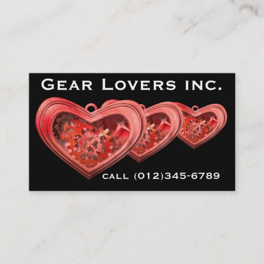 Gear Lovers Visitenkarte (Vorderseite)