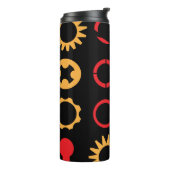 Gear Pattern Ornament Tumbler Thermosbecher (Nach links gedreht)