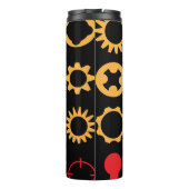 Gear Pattern Ornament Tumbler Thermosbecher (Rückseite)