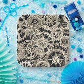 Gear Robot Birthday Party - Gears Pappteller (Party)