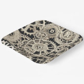 Gear Robot Birthday Party - Gears Pappteller (Gewinkelt)