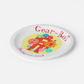 Gear Robot Pappteller (Schrägansicht)