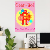 Gear Robot Poster (Heimbüro)