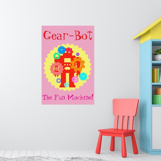 Gear Robot Poster (Kinderzimmer 1)