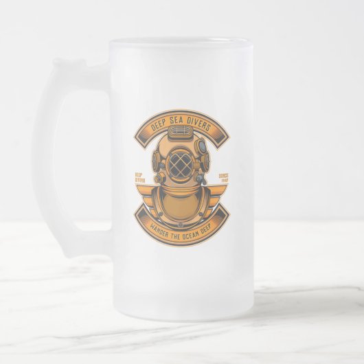 Gear Sport für Taucher mit Tiefseetauchen Mattglas Bierglas (Links)