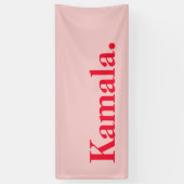Gear up for Kamala Harris 2024 Pink Banner (Vertikal)