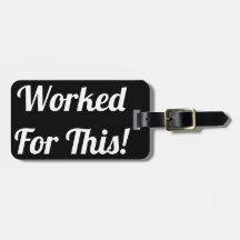 Gearbeitet für diesen Gepäckanhänger