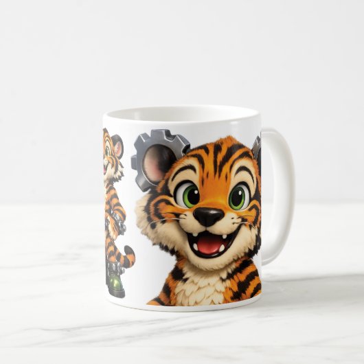 Gearbound Helden Tiger Kaffeetasse (VorderseiteRechts)
