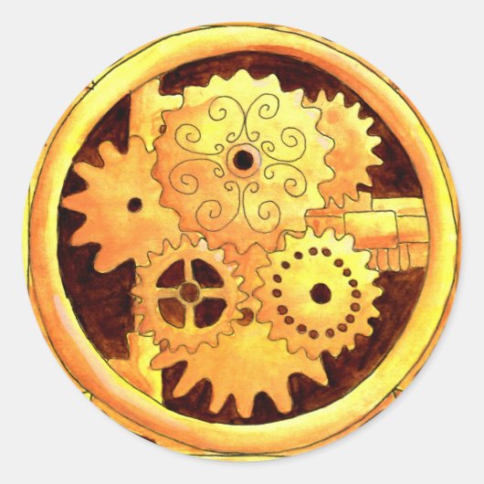 Gearbox1 Runder Aufkleber (Vorderseite)