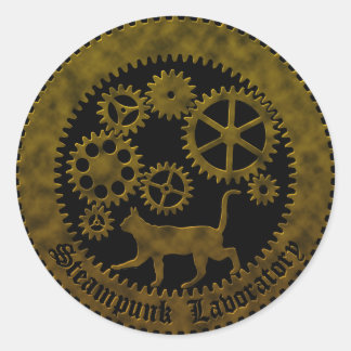 gearcat2 runder aufkleber